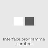 Interface programme sombre