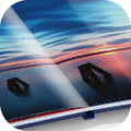 Gros plan d'un livre photo CEWE ouvert avec de magnifiques paysages.