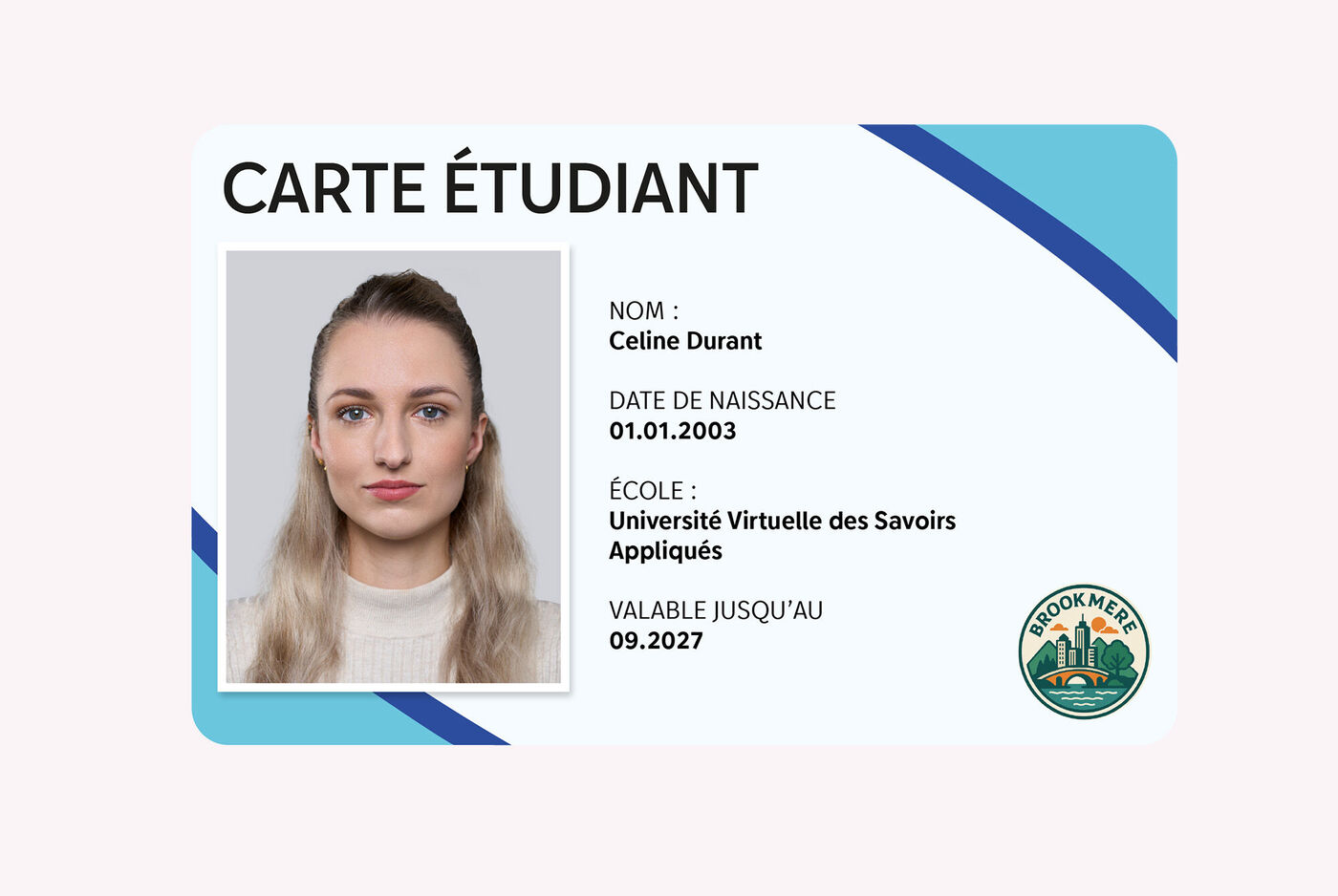 Visuel carte d'étudiant