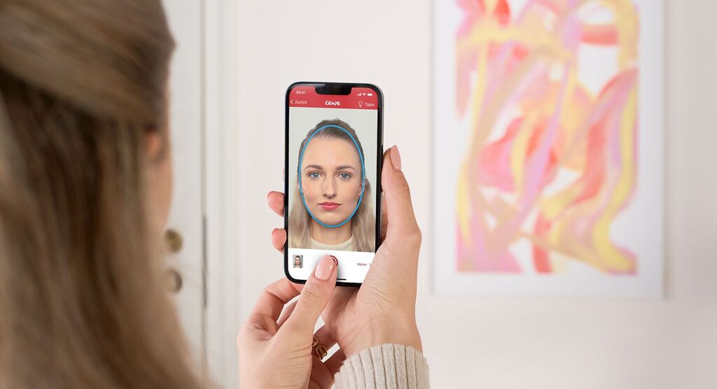 Selfie pour une photo d'identité via smartphone