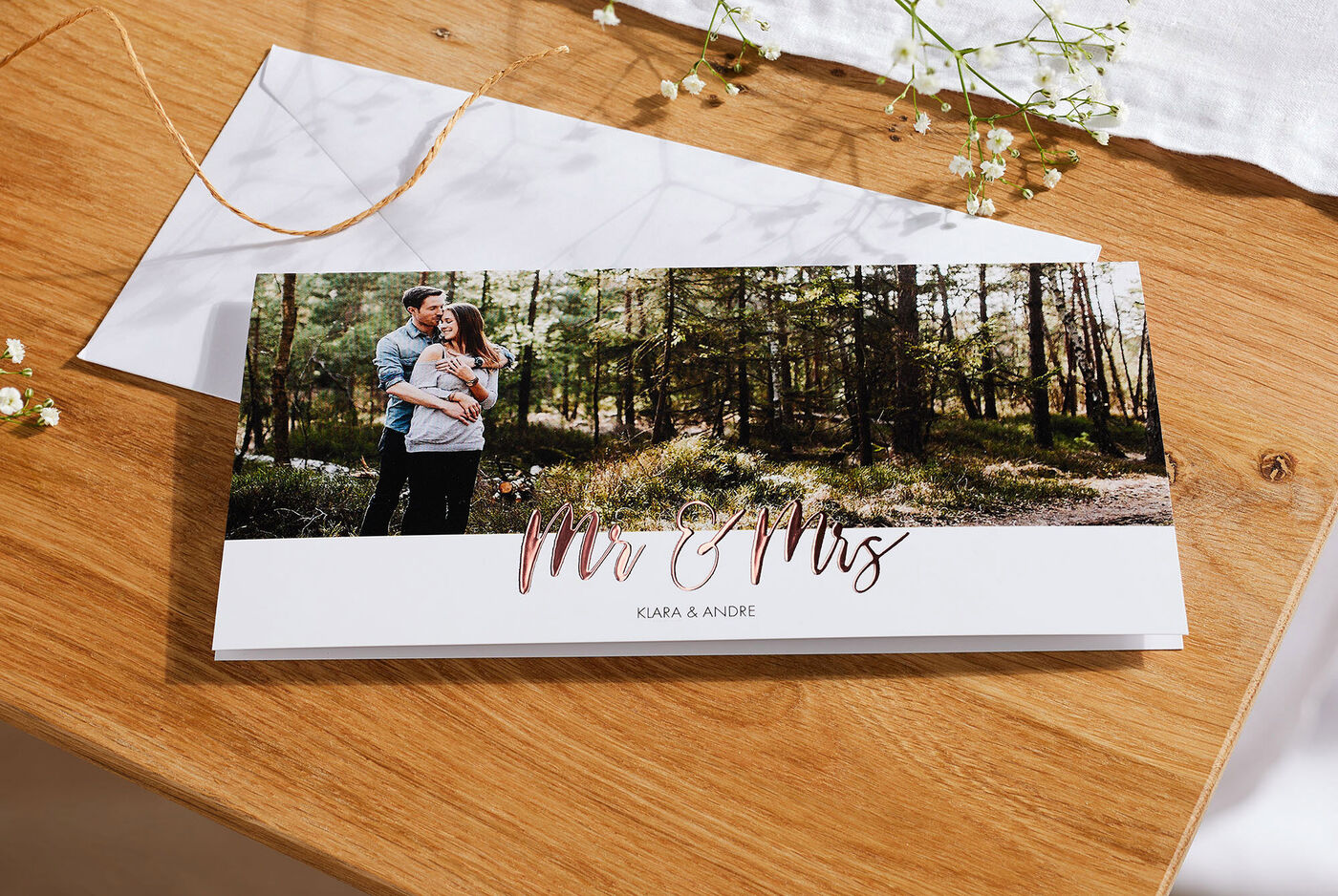 Cartes de mariage cartes de vœux;10953