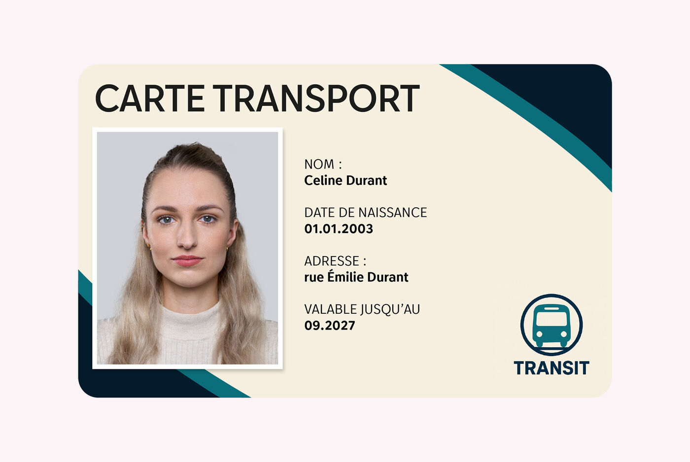 Visuel carte de transport