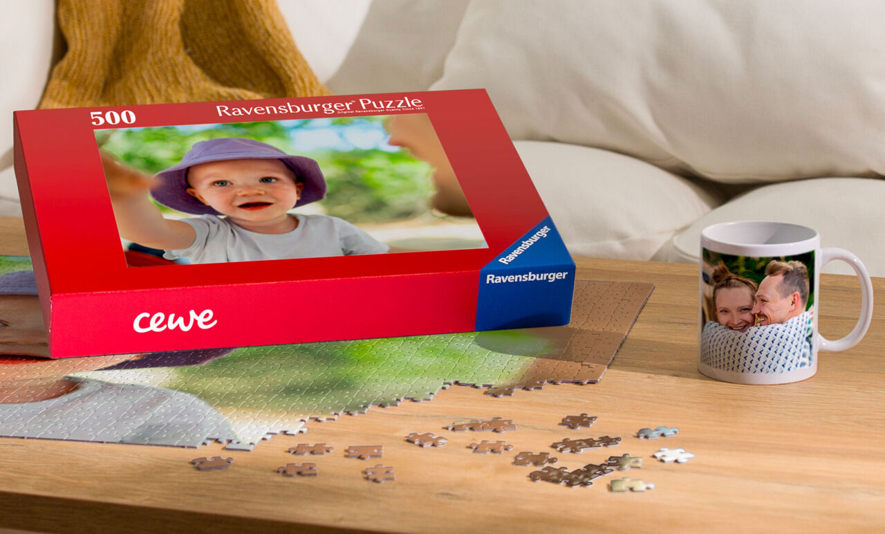 Puzzle bébé personnalisé, boîte Ravensburger