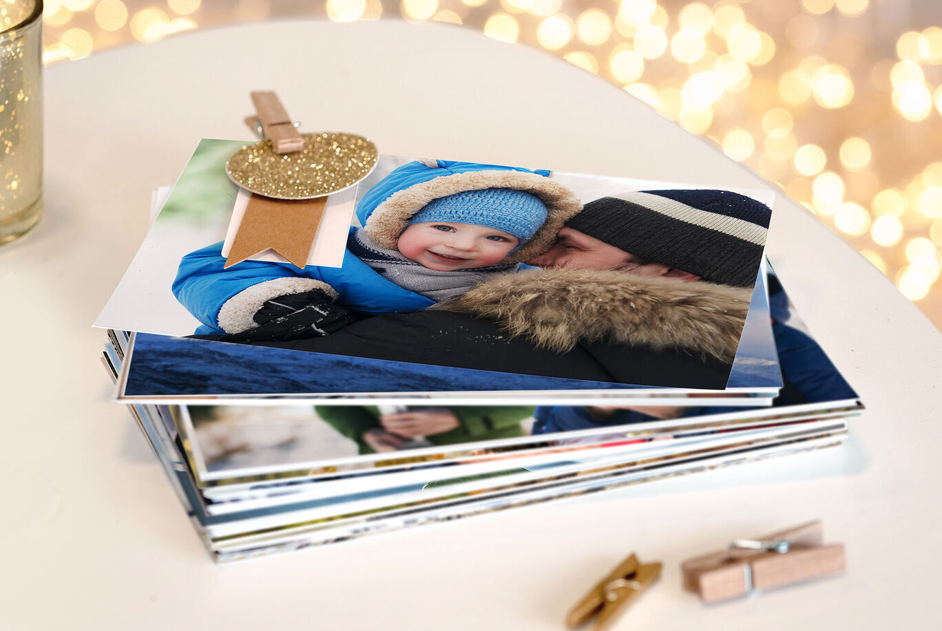 Des tirages photo classique avec des photos de famille