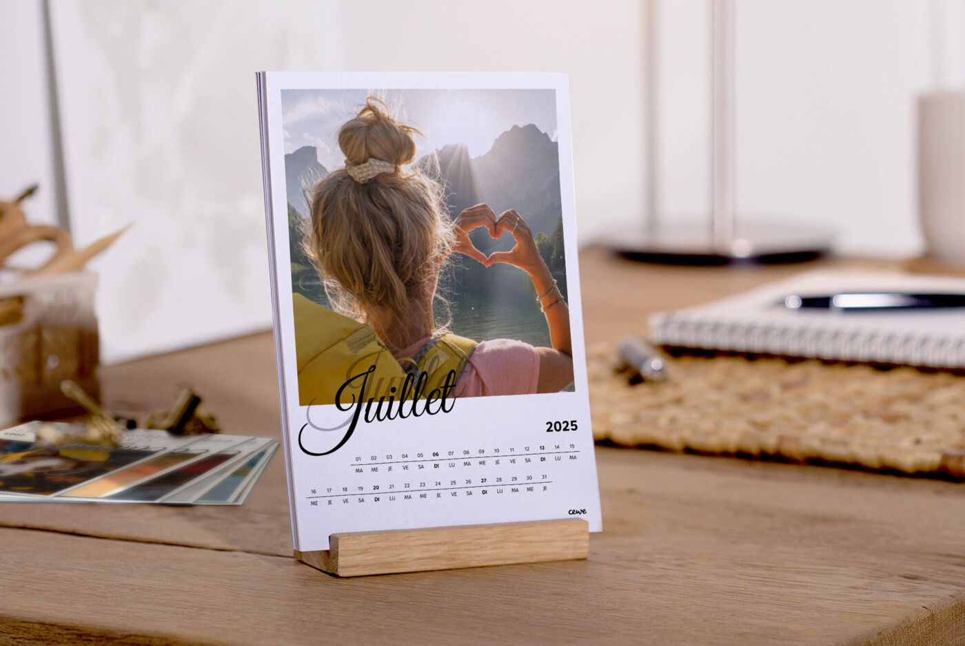 Calendrier photo de bureau