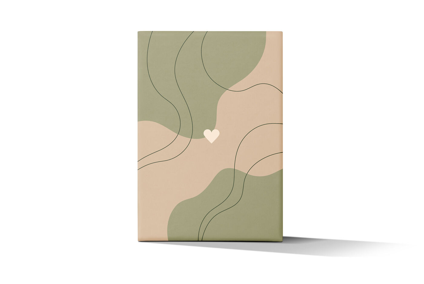 Un CEWE Album photo avec un design moderne et abstrait dans des couleurs douces.