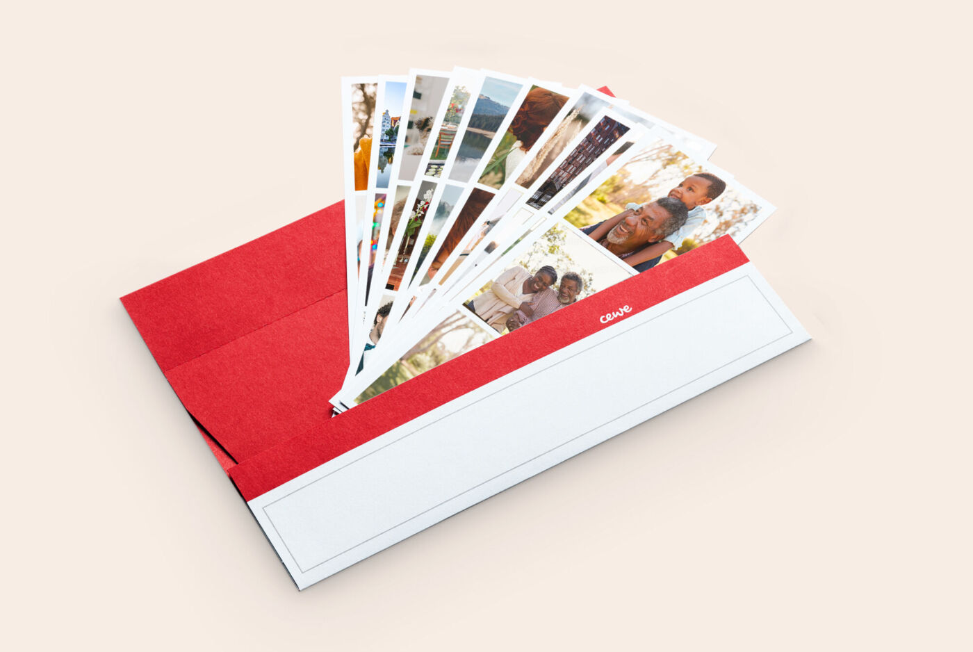 Marque-pages personnalisés avec portraits, déployés en éventail